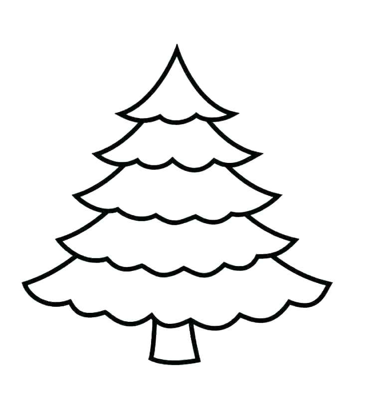 732x799 Large Printable Christmas Tree Template Halloween Holidays Wizard