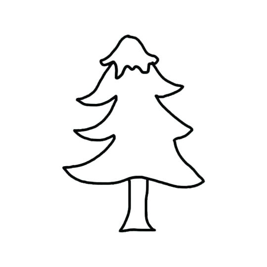 Christmas Tree Drawing Template | Free download on ClipArtMag