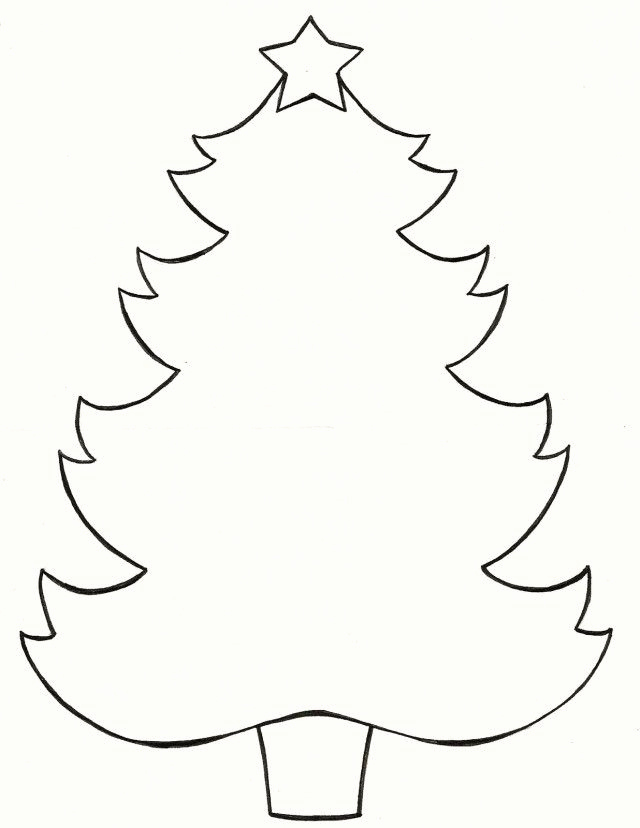 640x828 Xmas Tree Template Printable Luxury Christmas Tree Outlines Az