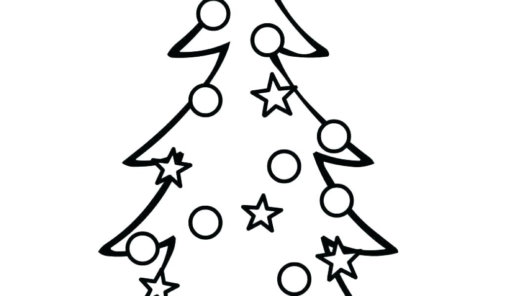 1024x600 Christmas Tree Drawing Outline Free Coloring Sheets Tree Pages