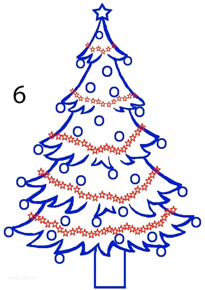 700x991 Christmas Trees To Draw How To Draw A Tree Step Beautiful