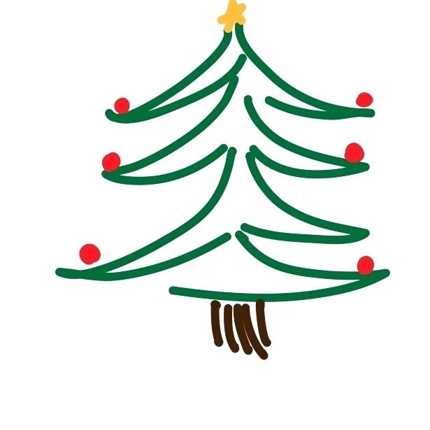615x615 drawing a christmas tree tree drawing glitter christmas tree