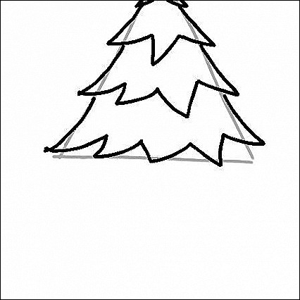 426x426 Skinny Christmas Tree Coloring
