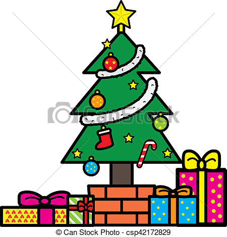 450x469 Christmas Tree And Presents