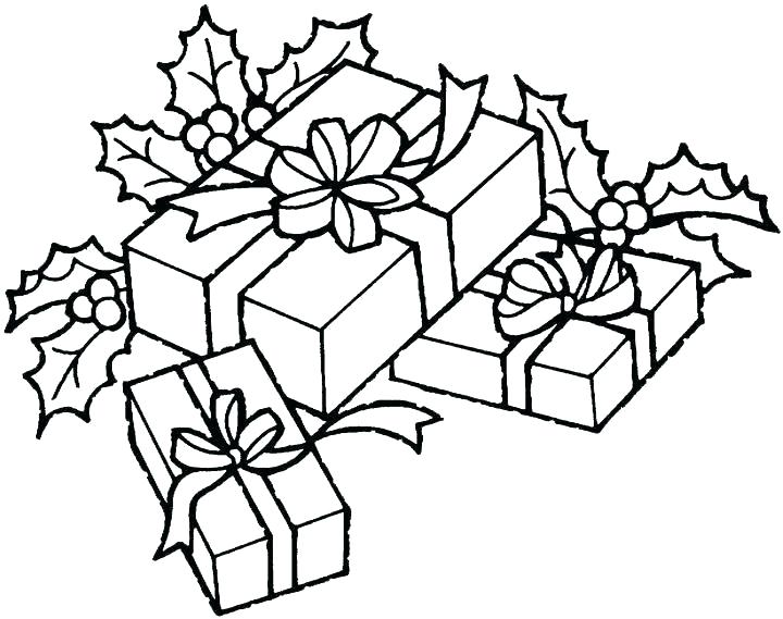 720x569 Coloring Pages Of Christmas Presents Gift Box Coloring Pages Gifts