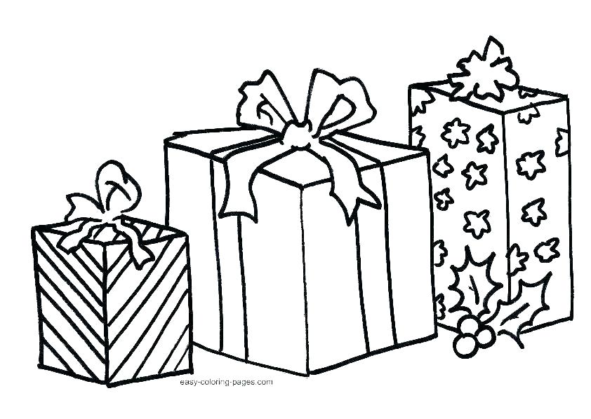 842x598 Images Of Christmas Tree With Presents Coloring