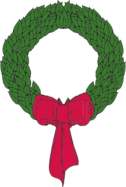 402x596 Christmas Wreath Clip Art Free Vector In Open Office Drawing