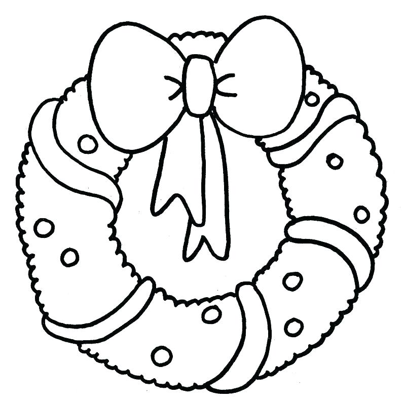 Christmas Wreath Drawing | Free download on ClipArtMag