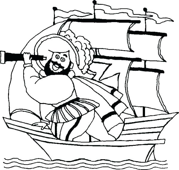 600x569 Christopher Columbus Ships Coloring Pages Coloring