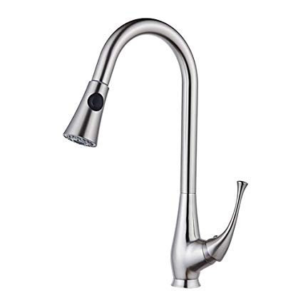 425x425 Fhlycf Kitchen Faucet, All Copper Hot And Cold Single Hole Drawing
