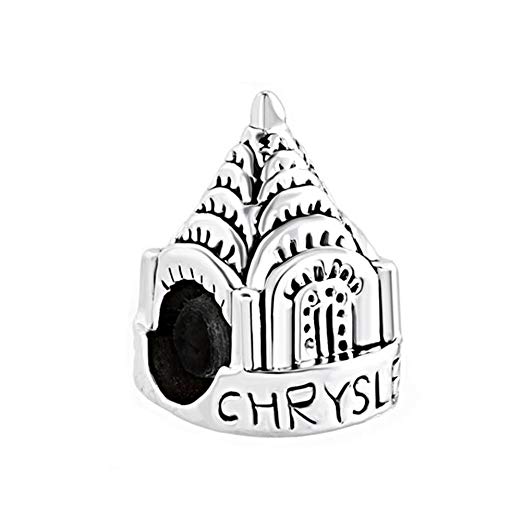 522x522 travel charms new york chrysler building jewelry beads