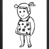 190x190 Dumpy Girl Illustration Iphone Case Spreadshirt