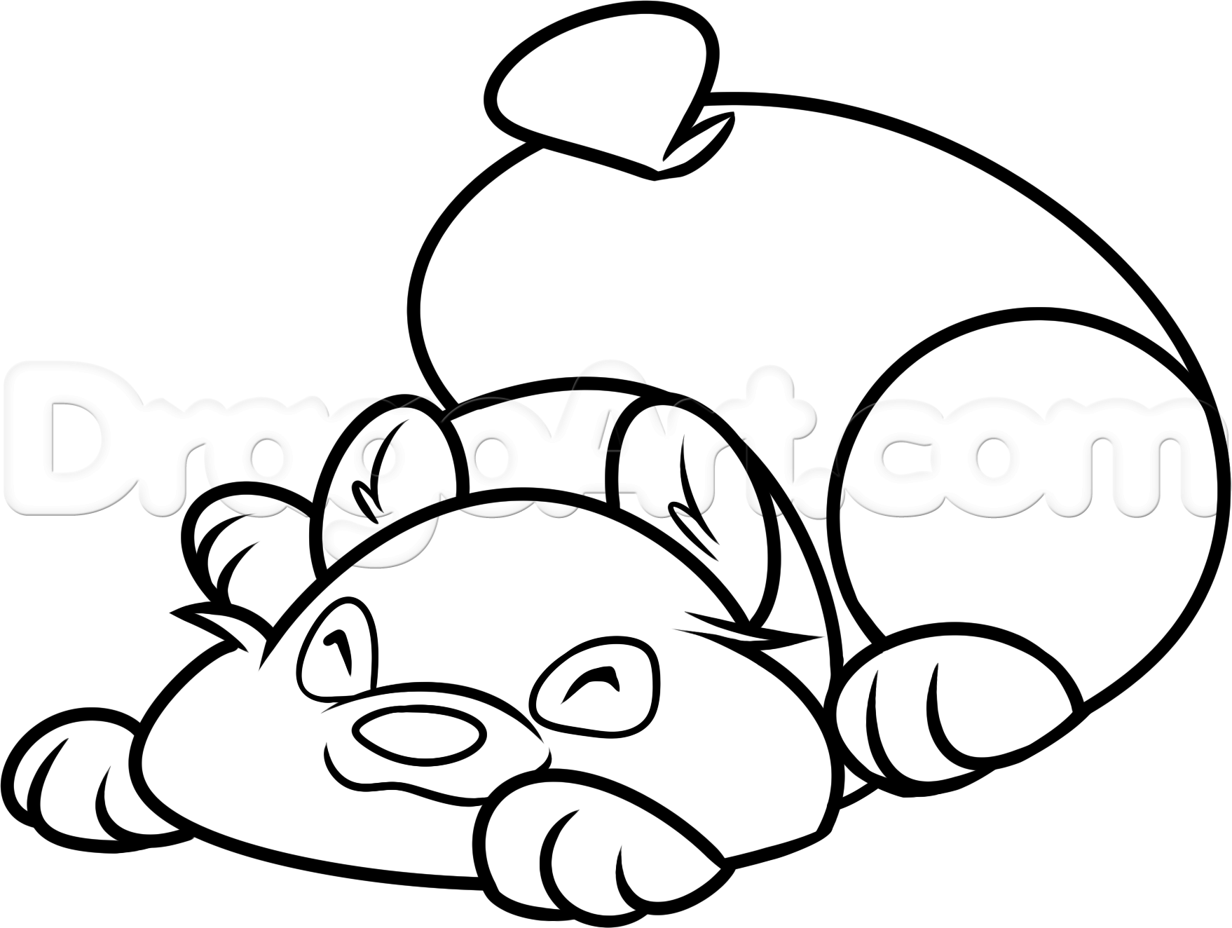 1758x1324 How To Draw A Fat Panda, Step