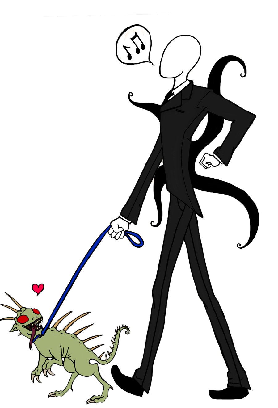 900x1321 Chupacabra Is Slenderman's Best Friend