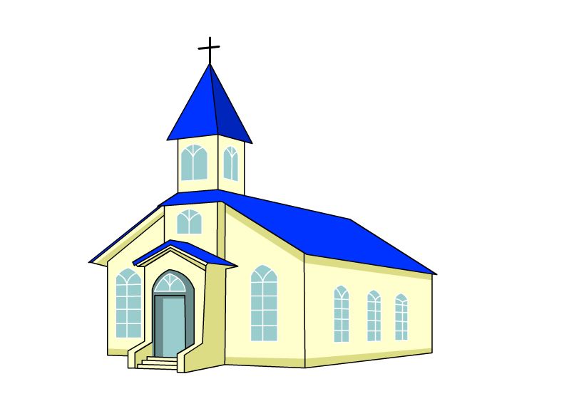 791x577 Draw A Church Painted Churches Drawings, House Styles