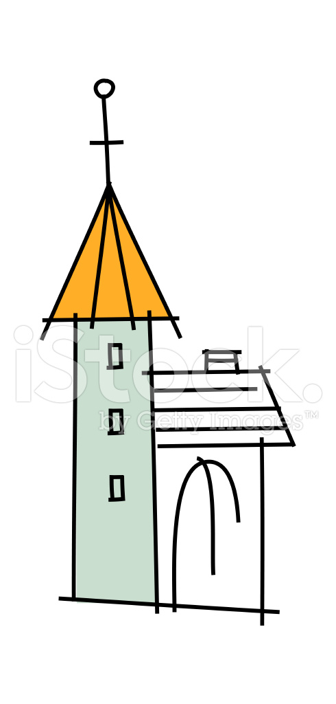 490x1024 Icon Church Stock Vector