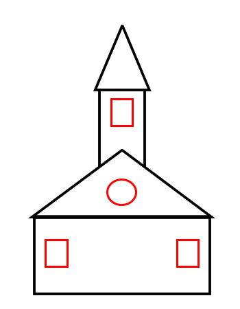 350x450 Drawing A Cartoon Church