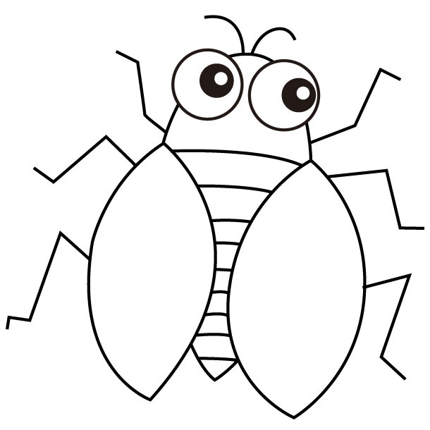 610x610 Cicada Coloring Pages
