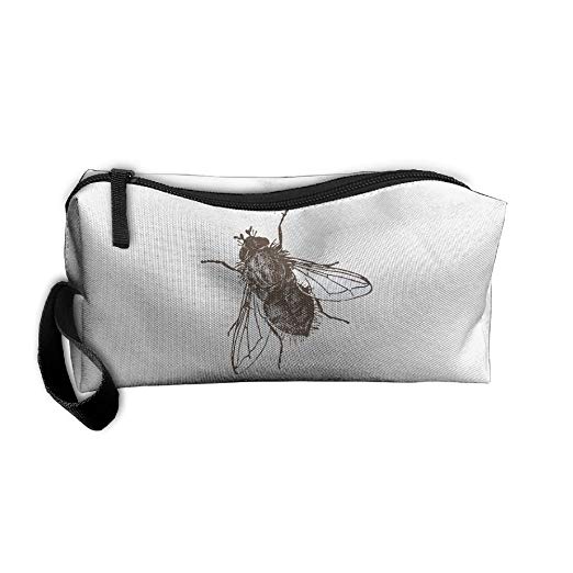 522x522 hand drawing cicada cosmetic bags brush pouch makeup