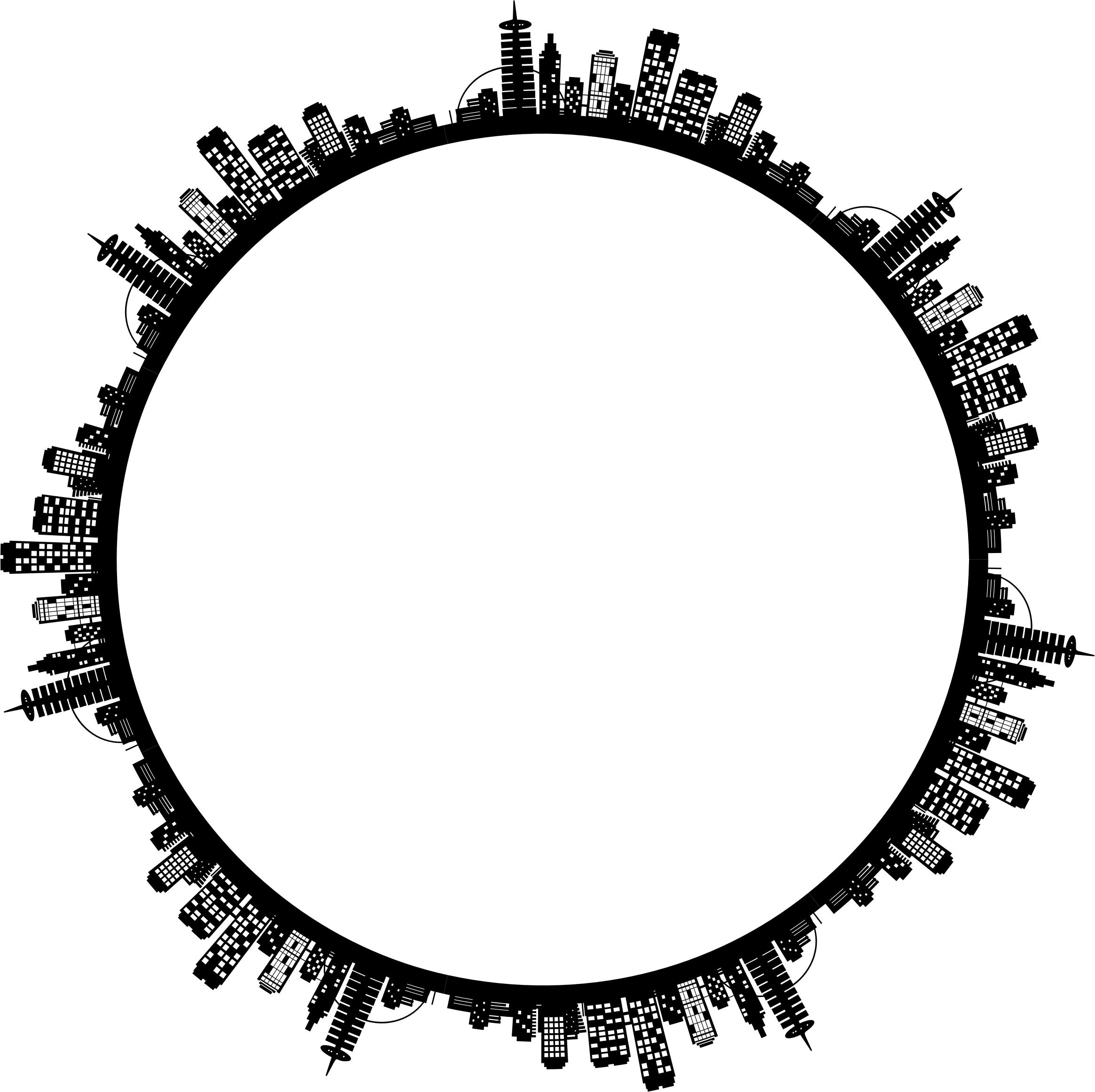 2330x2324 Cincinnati Skyline Radial Icons Png
