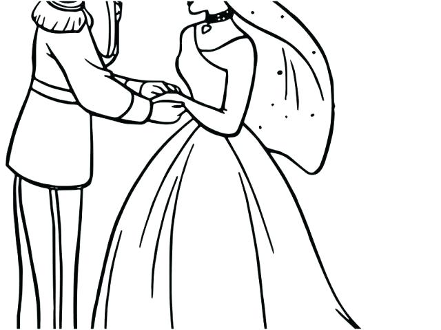 640x480 Cinderella And Prince Charming Colouring Pages Disney Coloring