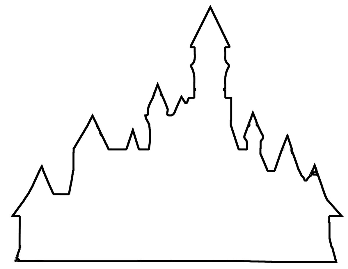 1196x926 Castle Outline Imgmax At Disney Castle Outline