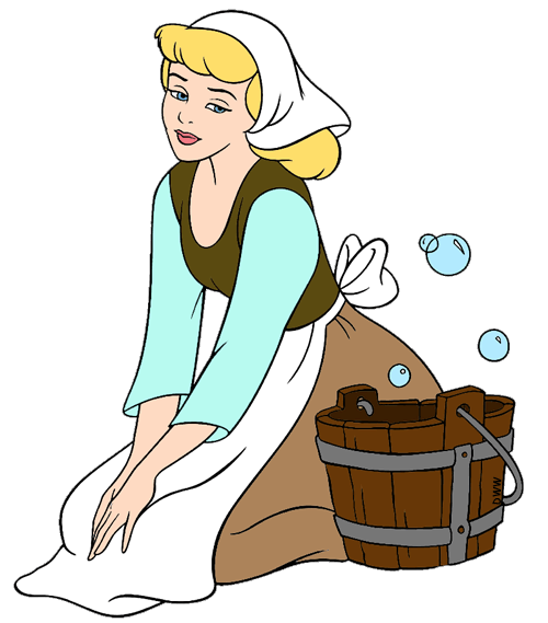 500x569 Cleaning Drawing Cinderella Transparent Png Clipart Free