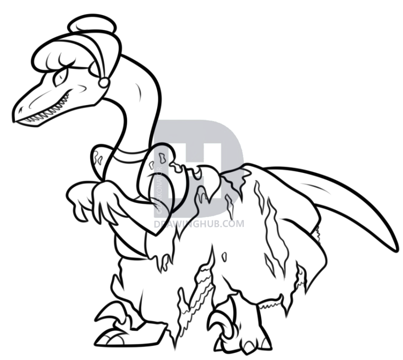805x720 how to draw raptor cinderella, step