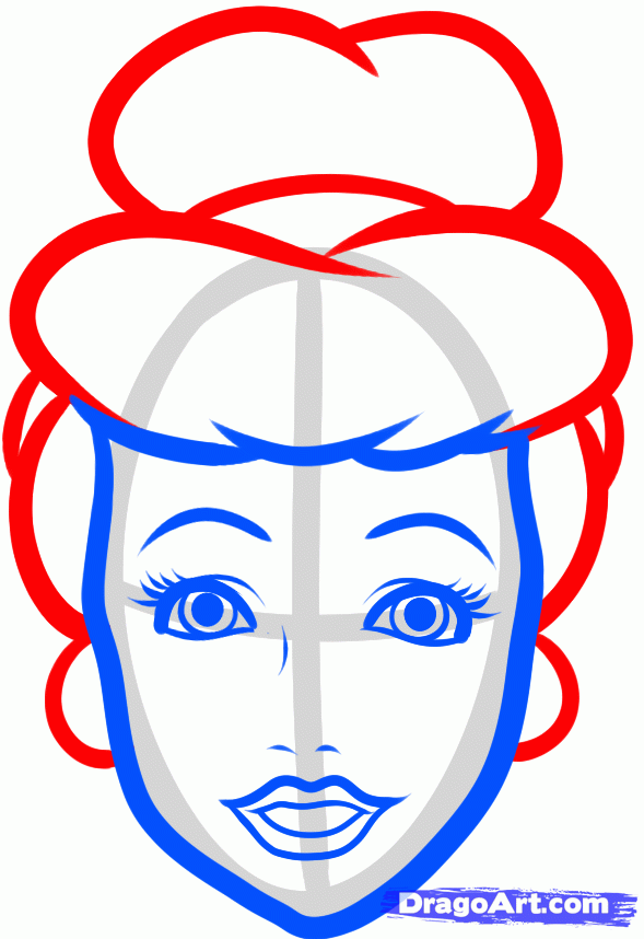 589x858 How To Draw Cinderella Easy, Step