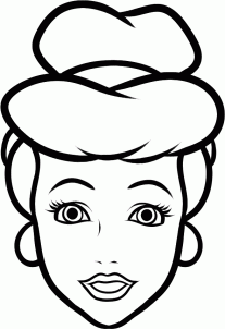 207x302 Drawing Printout How To Draw Cinderella Easy