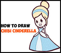 200x173 How To Draw Disney's Cinderella Cartoon Characters Drawing