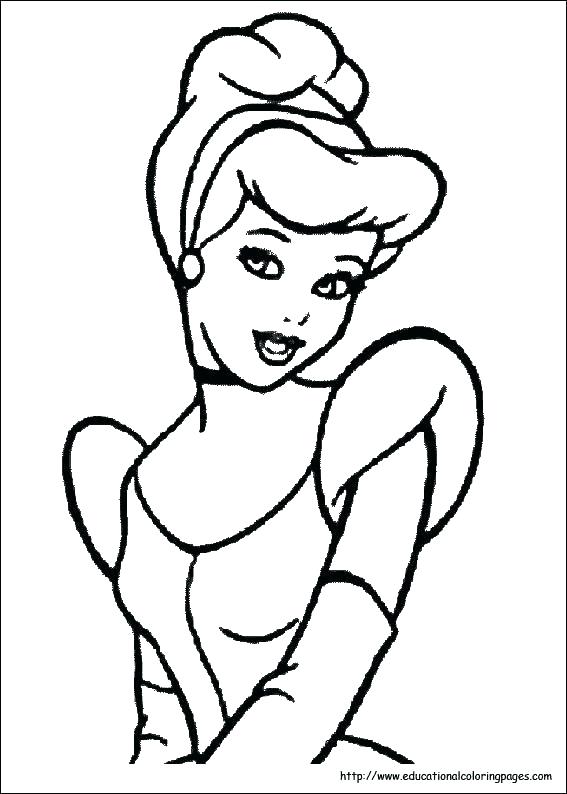 567x794 Princess Colouring Pages Cinderella Free Colouring Pages Princess