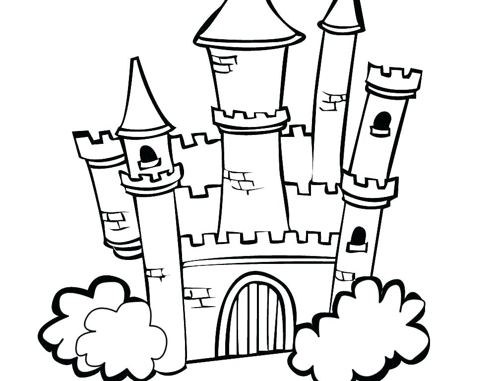 1000x768 Cinderella Castle Coloring Pages Free Printable For Kids Disney
