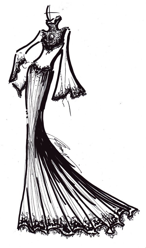 Cinderella Dress Drawing