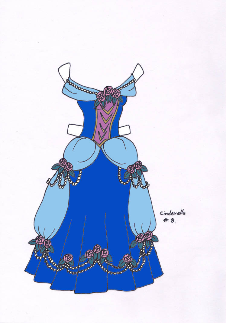 748x1068 Cinderella Paperdoll Dress