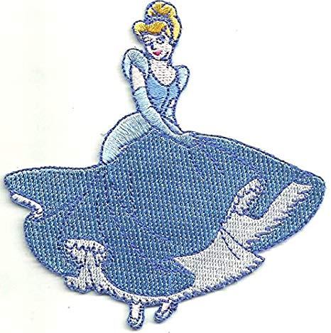 466x469 Disney Patch Cinderella Holding Dress Smile X Inch Patch