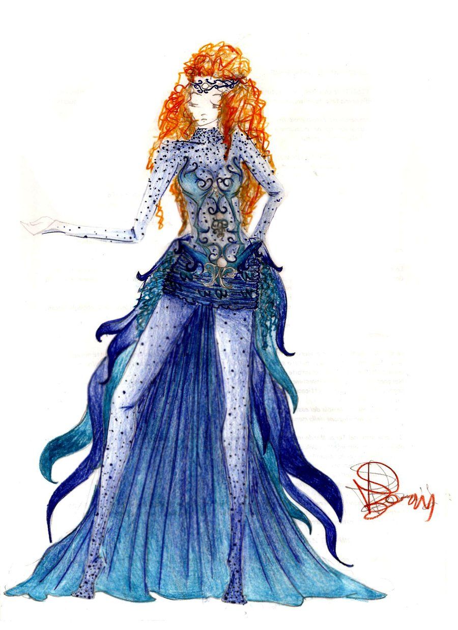 900x1238 Unique Dress Drawings