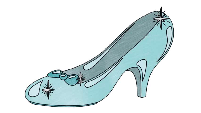 854x480 How To Draw Cinderella's Glass Slipper