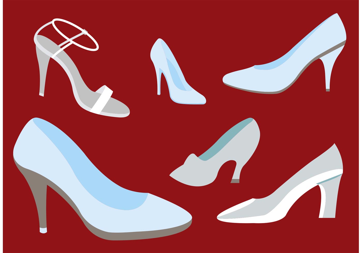 1400x980 Glass Slipper Vectors