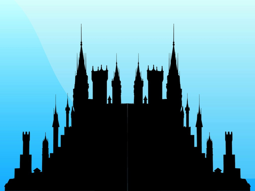 1024x768 Simple Cinderella Castle Silhouette Clip Art At Getdrawings Free