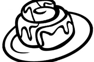 Cinnamon Roll Drawing | Free download on ClipArtMag