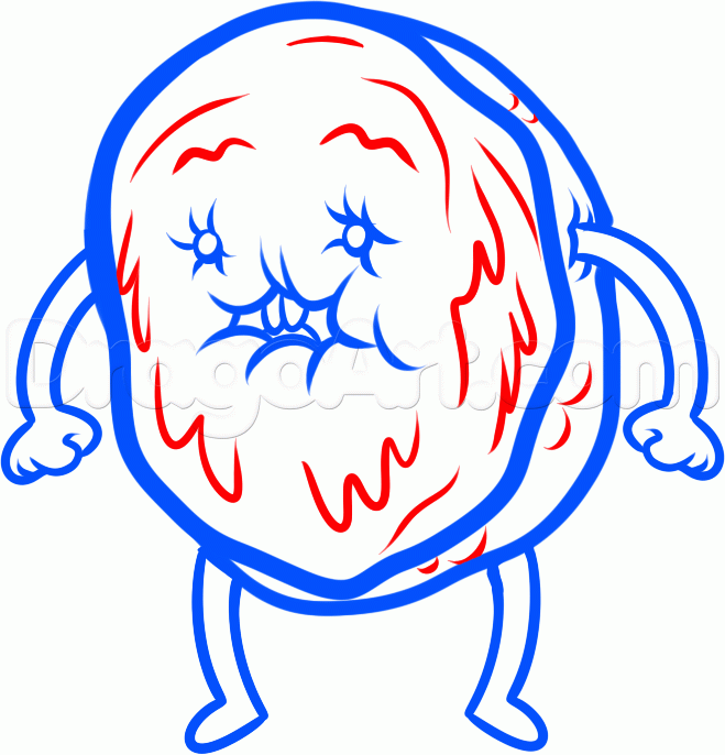 659x686 Step How To Draw Cinnamon Bun From Adventure Time