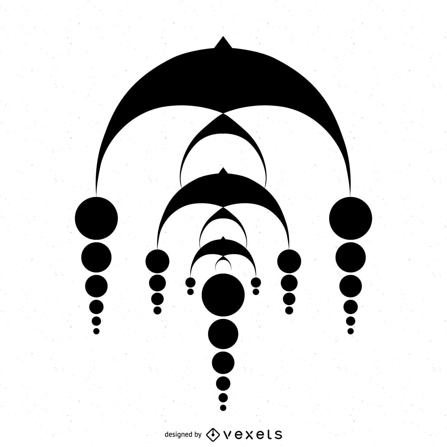 1500x1500 abstract cascading crop circle design