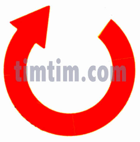 450x455 Free Drawing Of A Red Clockwise Arrow From The Category