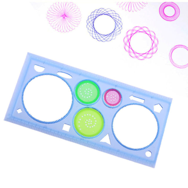 640x640 Spiral Art Stencil Drawing Line Tool Ruler Geometric Stationery