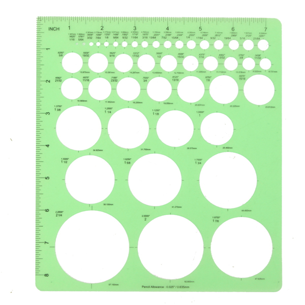 600x600 Plastic Circles Stencil Template Form To Artist