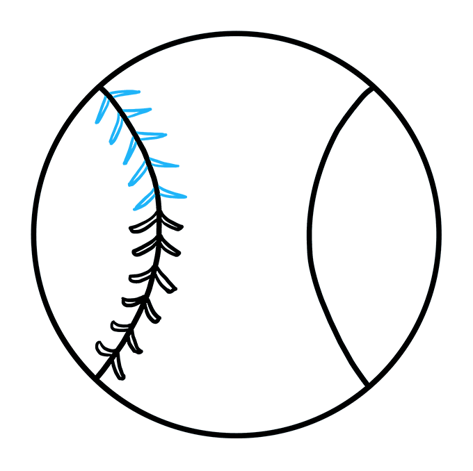 680x678 How To Draw A Baseball