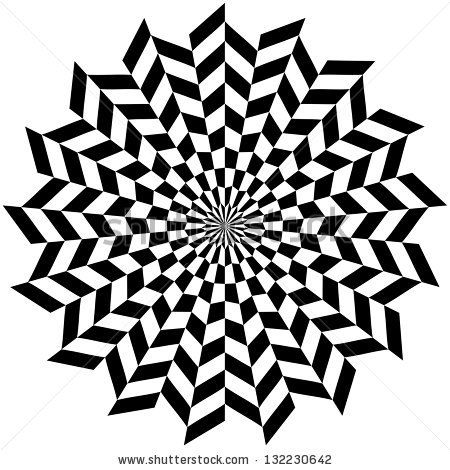 450x470 Circle Optical Illusion Hypnosis Design Pattern Concept