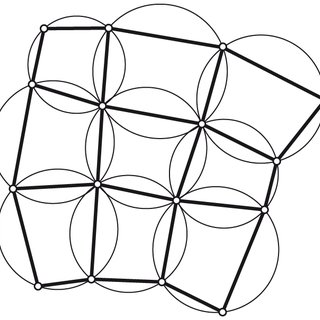 320x320 The Top View Of An I Circular Mesh Is A Euclidean Circle Pattern