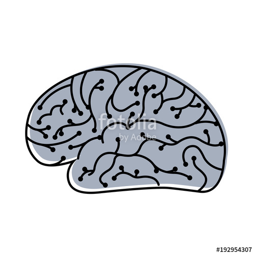 500x500 electronic circuit board brain in artificial intelligence process